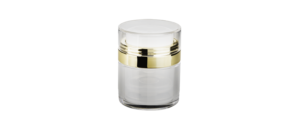 アクリルラウンドエアレスジャー30ml - ARD-30スプリングドロップ アクリルラウンドエアレスジャー30ml - ARD-30スプリングドロップ